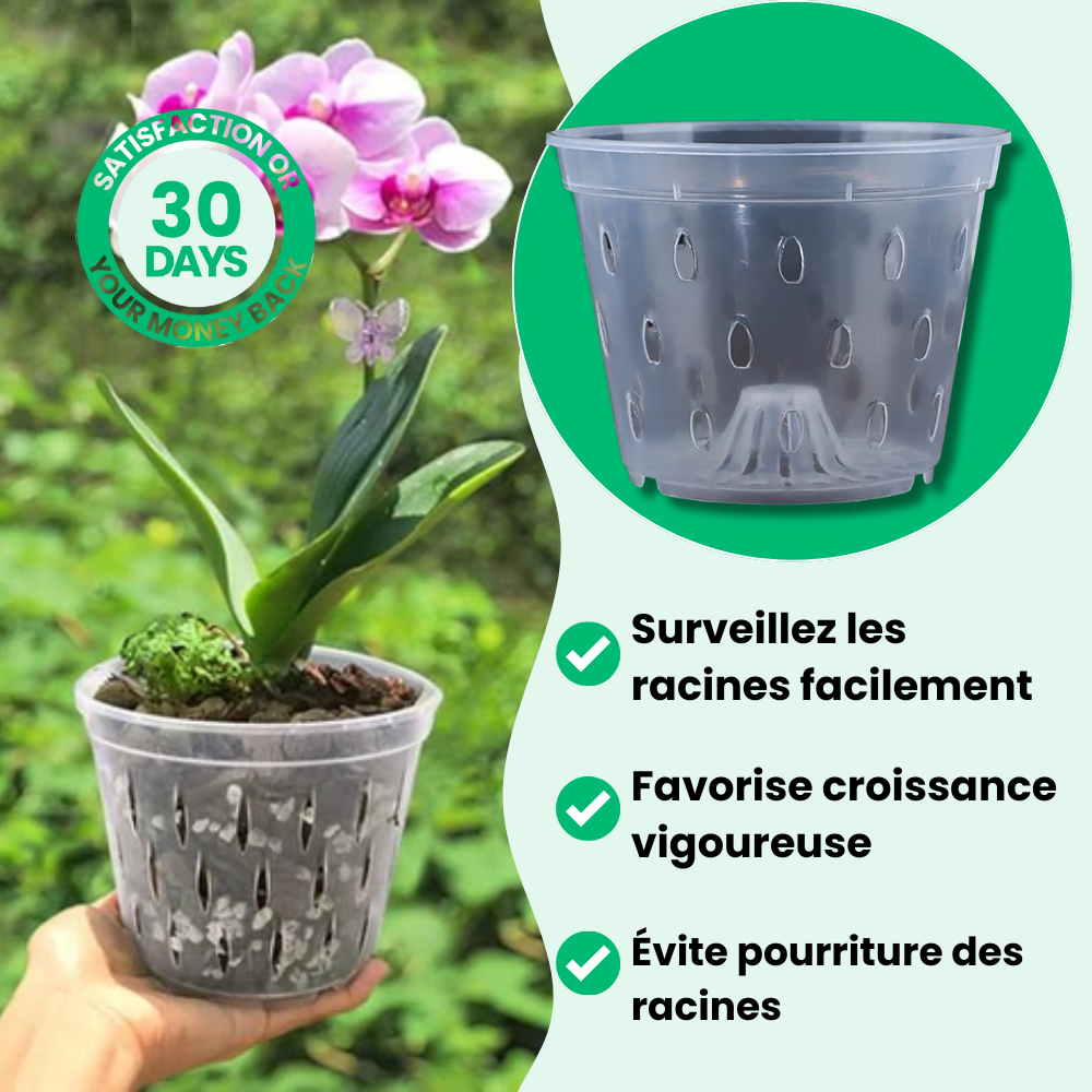 Premium beluchte transparante kweekpotten