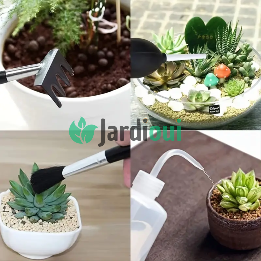 Set van 21 mini-tuingereedschappen