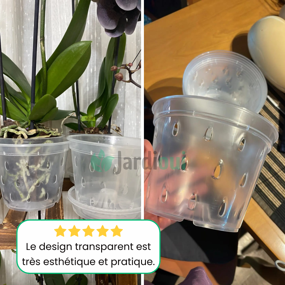 Premium beluchte transparante kweekpotten