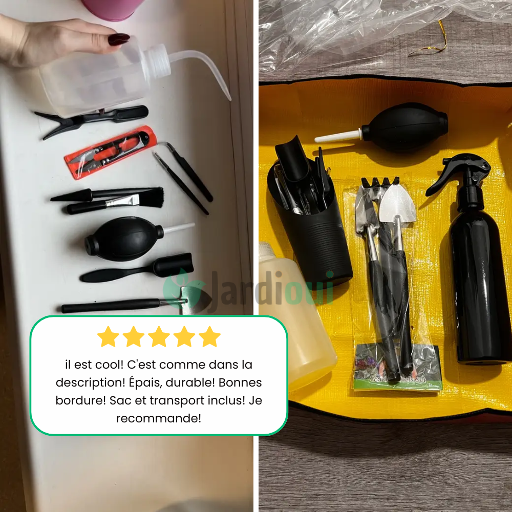 Set van 21 mini-tuingereedschappen