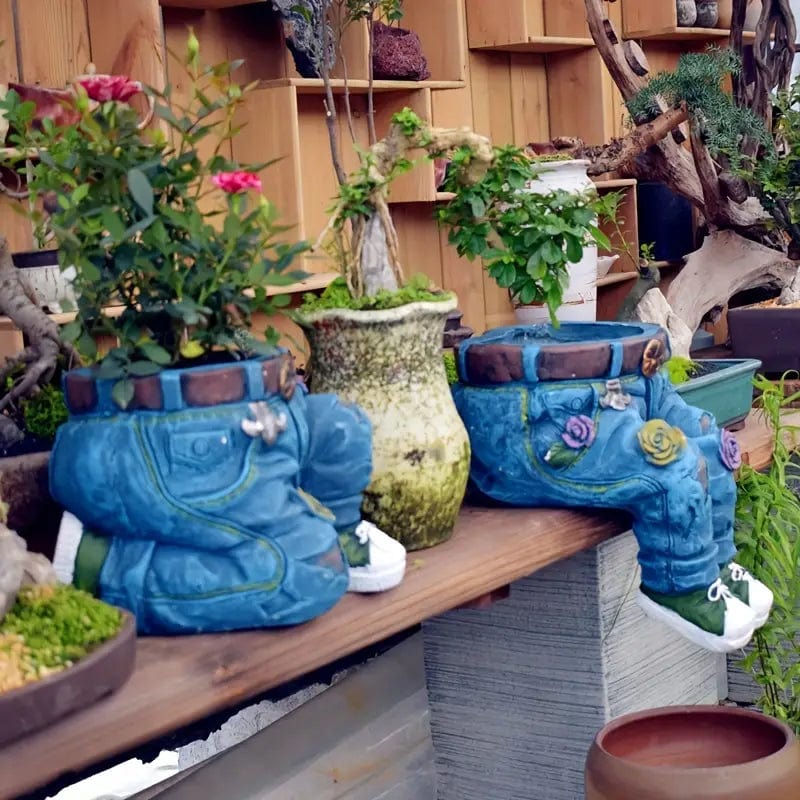 Jardioui DenimVase⢠- Pot de Fleurs Jean Innovant