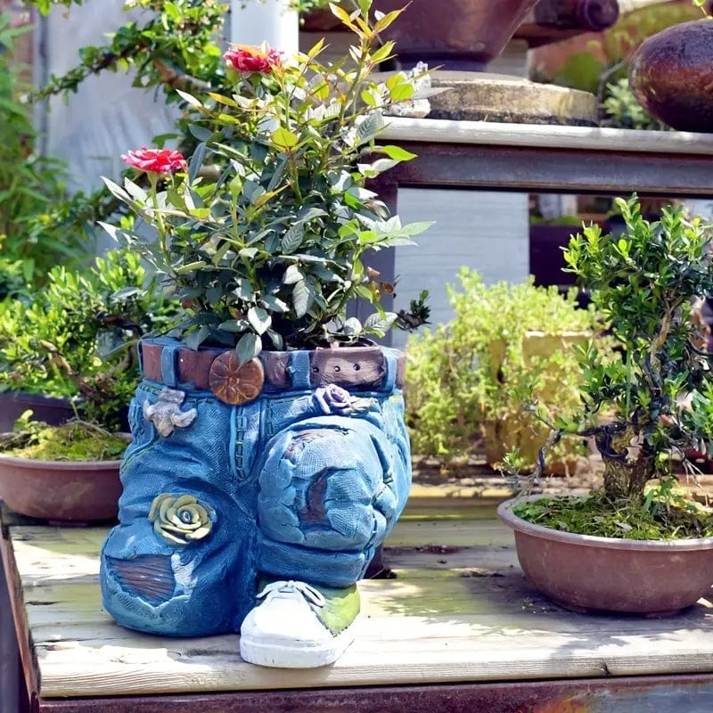 Jardioui DenimVase⢠- Pot de Fleurs Jean Innovant
