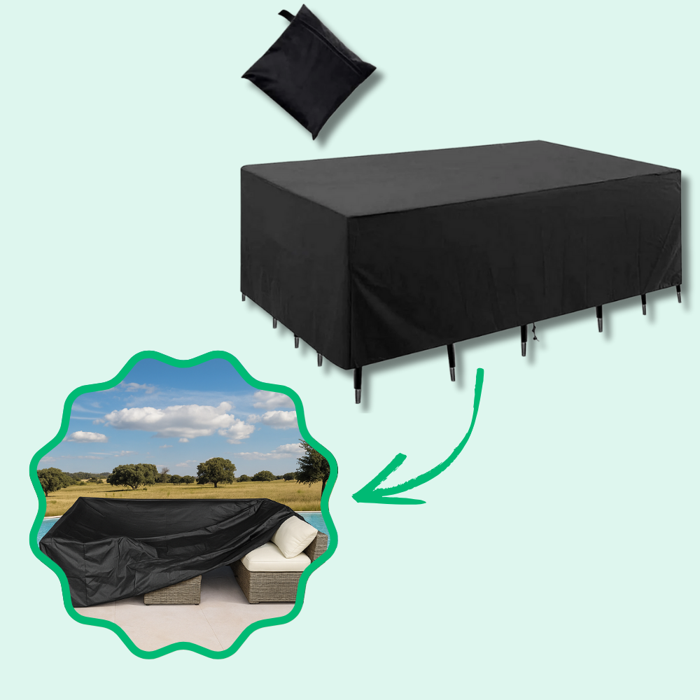 Jardioui M (90x90x90cm) Housse Salon de Jardin Imperméable en L