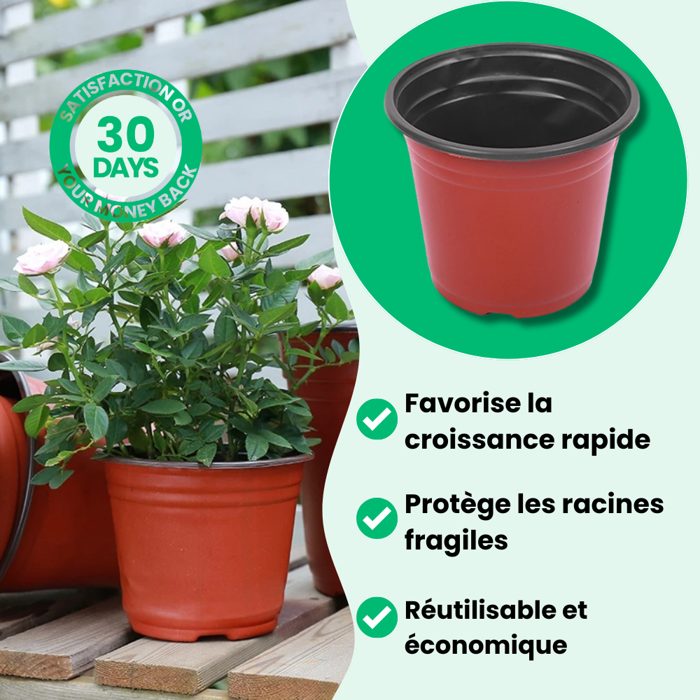 Herbruikbare plastic bloempot