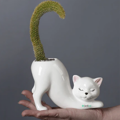Schattige kattenbloempot