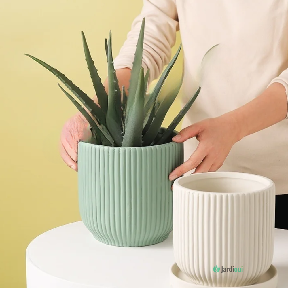 Elegante keramische bloempot