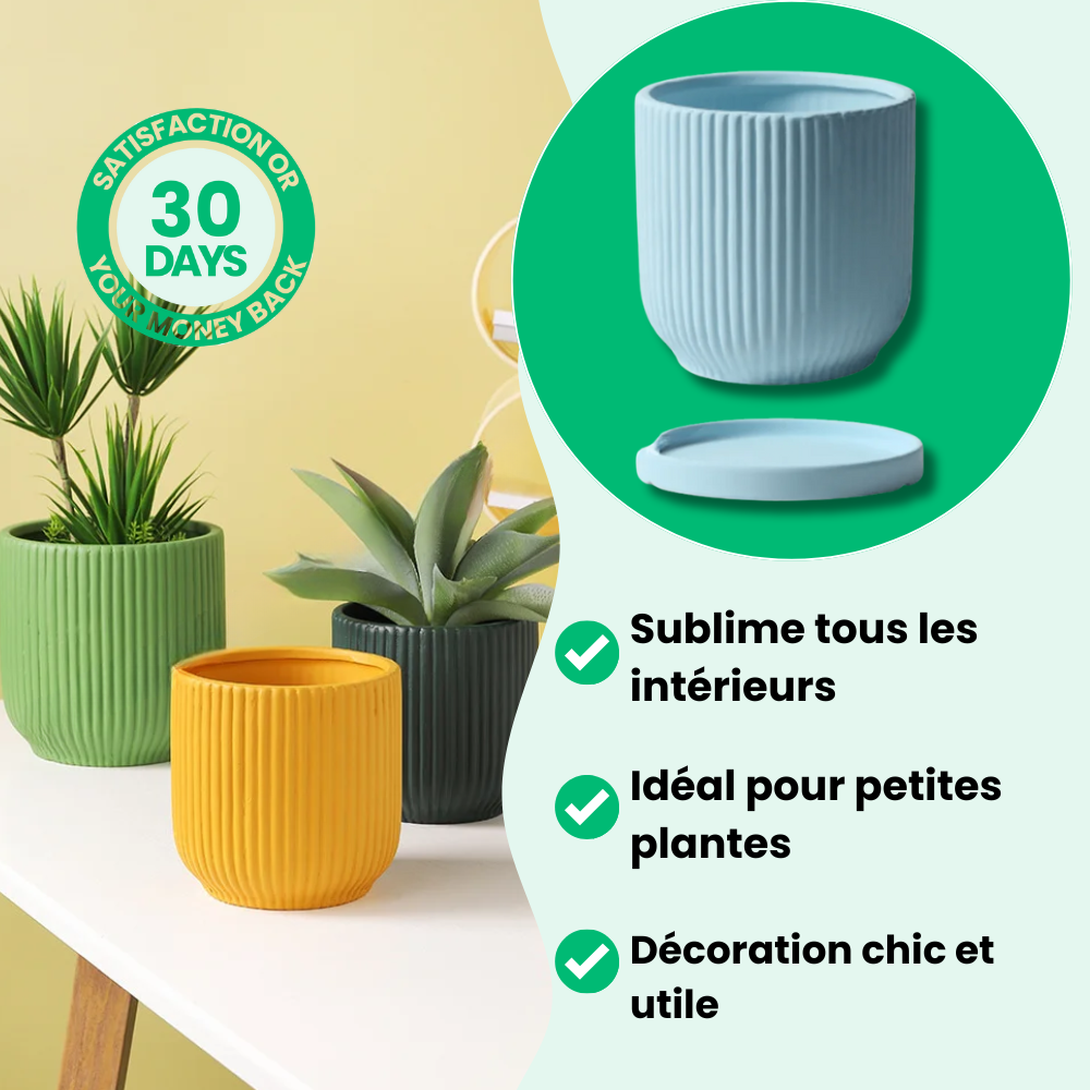 Elegante keramische bloempot