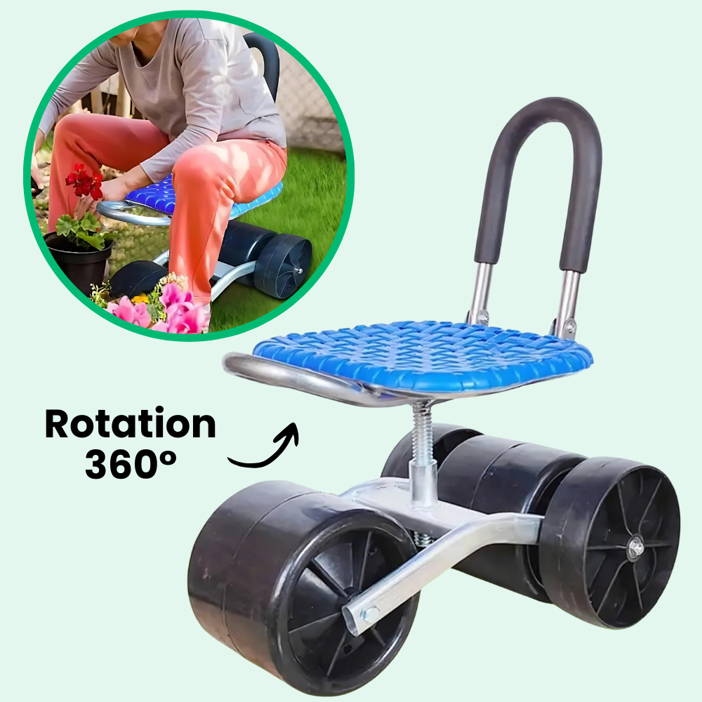 Ultra-comfortable Ergonomic Gardening Rolling Stool