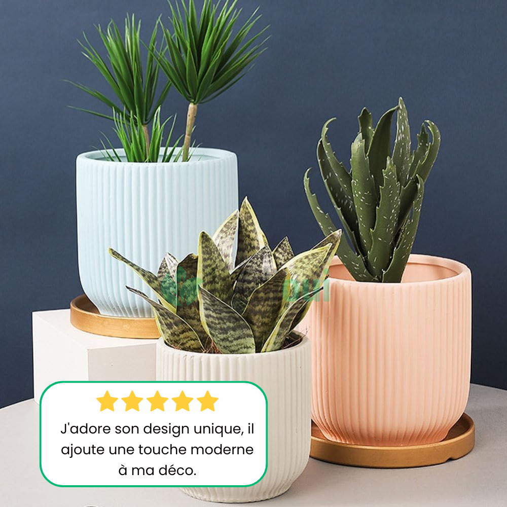 Elegante keramische bloempot