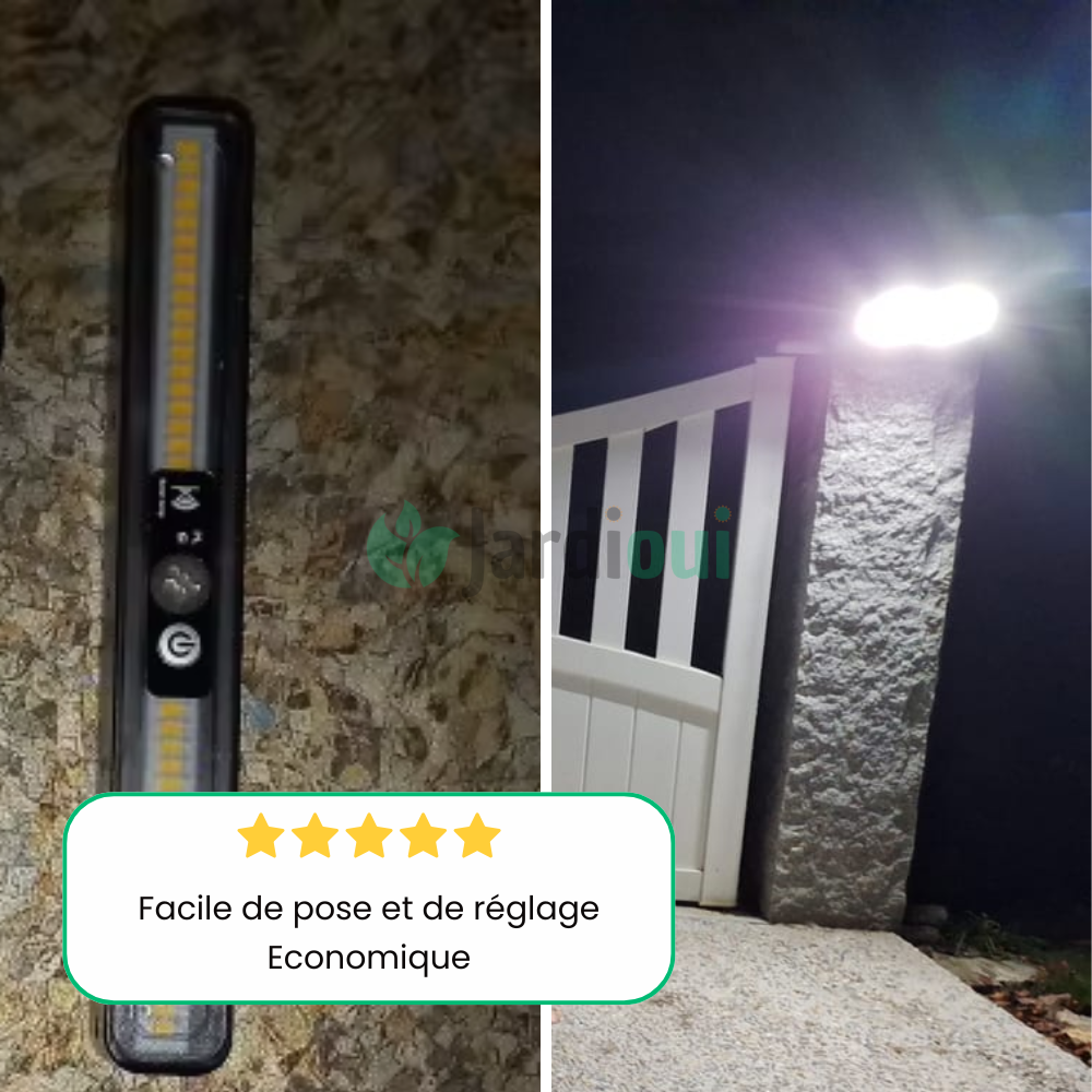 Krachtige zonnelamp met bewegingssensor