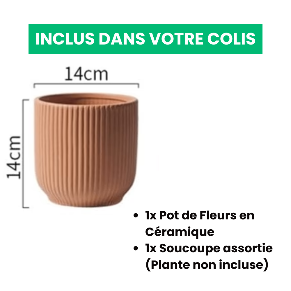 Elegante keramische bloempot