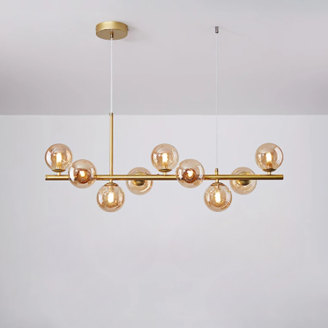 Refined Golden Chandelier for Modern Dining Room