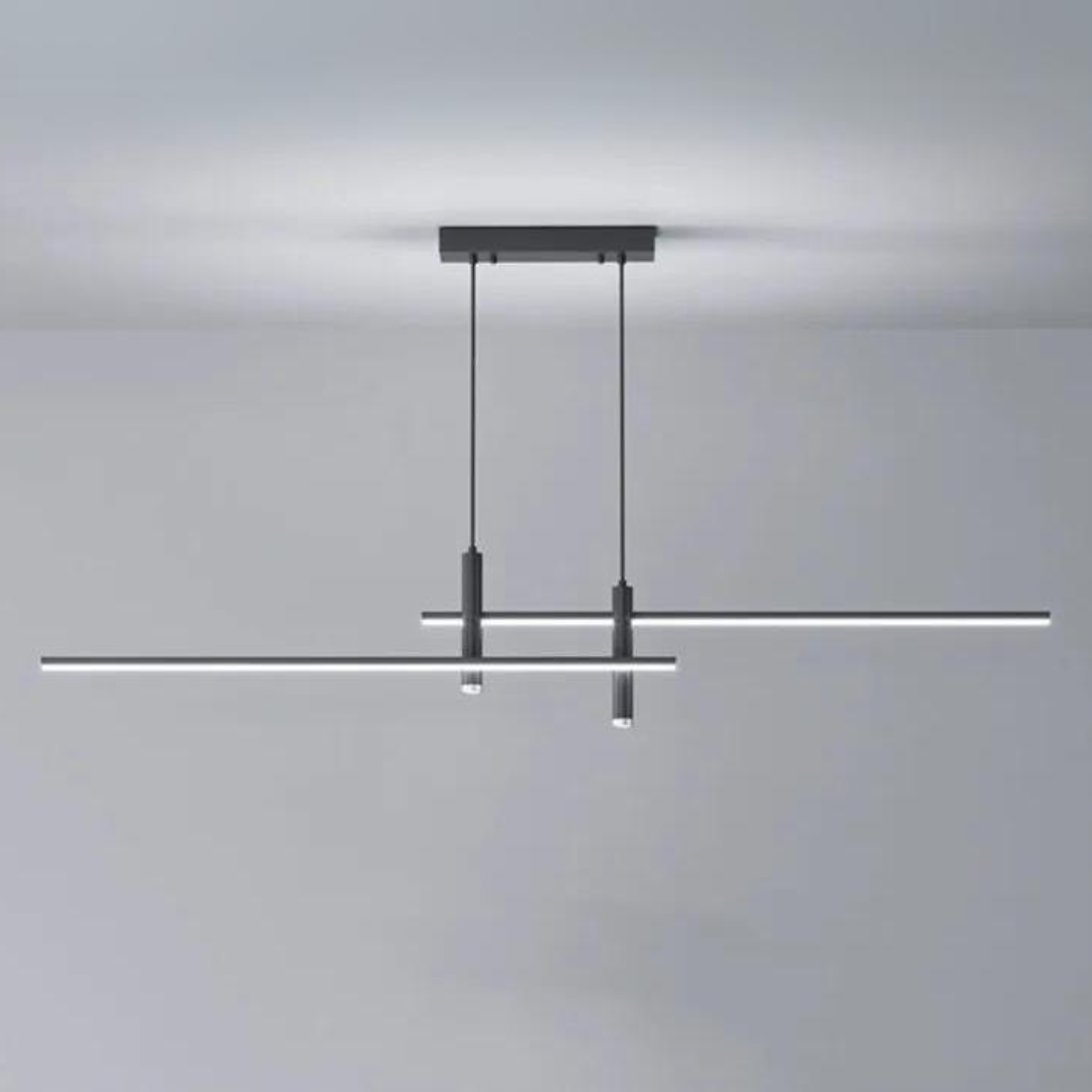 Elegant Black Hanging Minimalist Chandelier