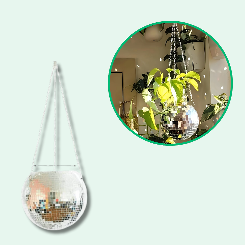 Jardioui 2 Pots (29.90 €/ pcs) Pot de Fleur Boule à Facette Éclatant