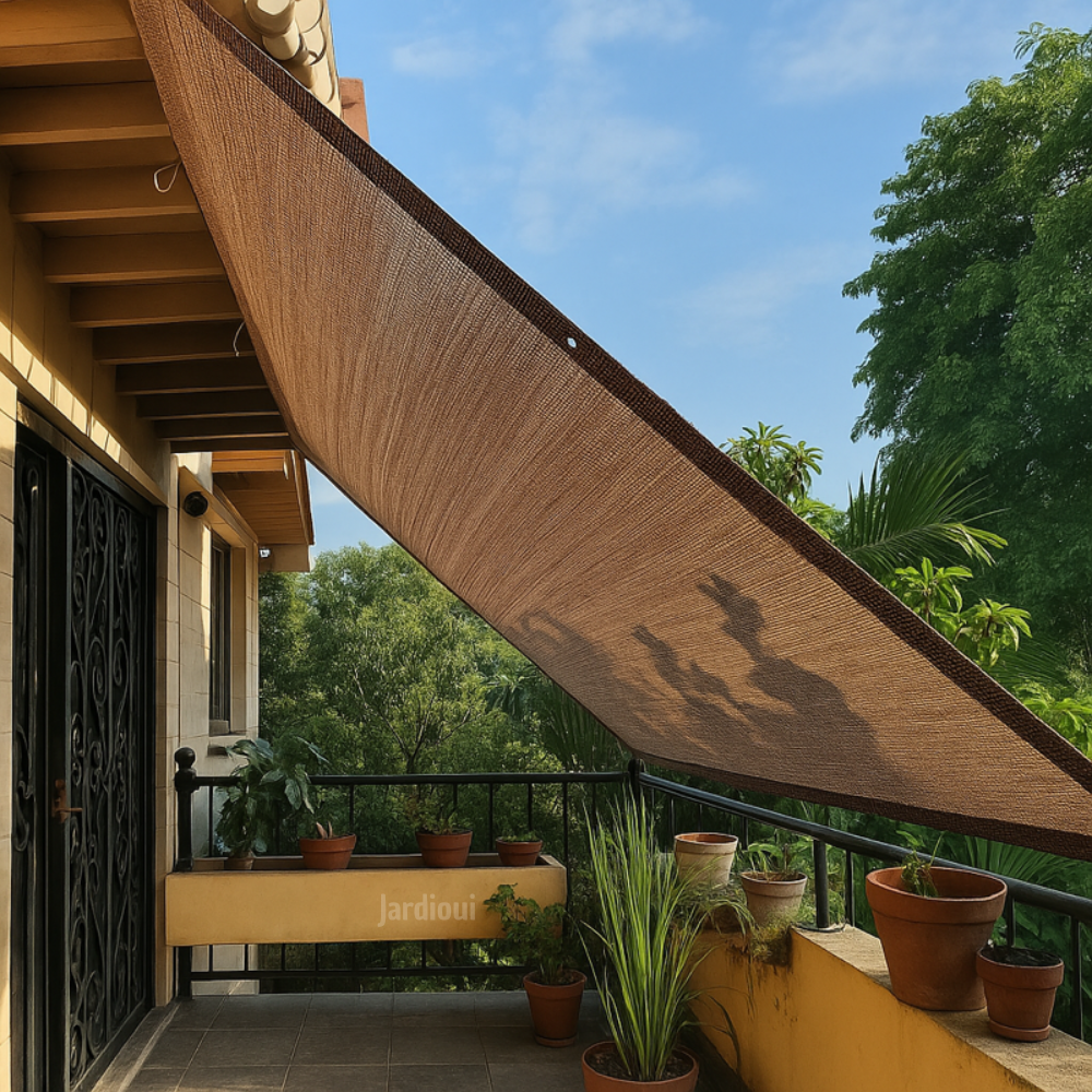 Jardioui 2x3m Voile d'Ombrage Trapeze pour Terrasse