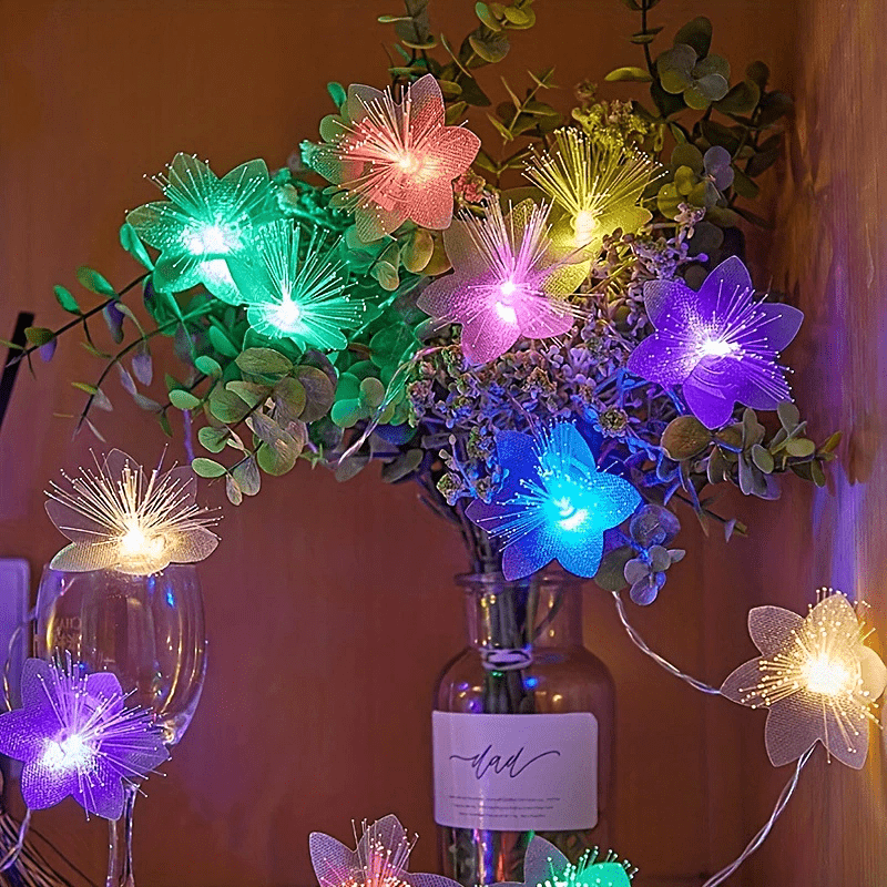 Jardioui Colorée Guirlande Fleur Artificielle Décorative