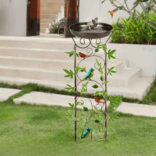 Jardioui Fontaine à oiseaux montable