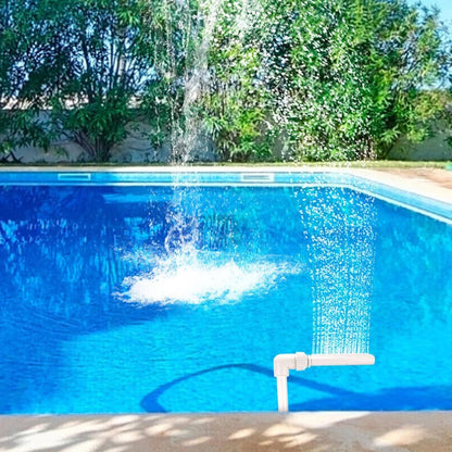 Jardioui Fontaine de Cascade Ajustable pour Piscine