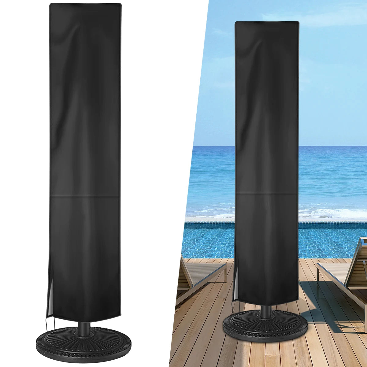 Jardioui Housse Anti-Poussière pour Parasol de Plage