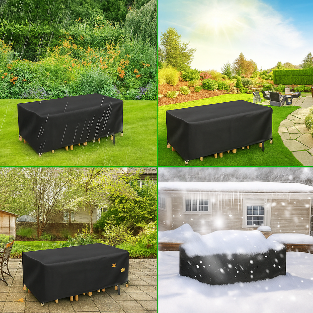Jardioui Housse de Table de Jardin Protectrice Premium