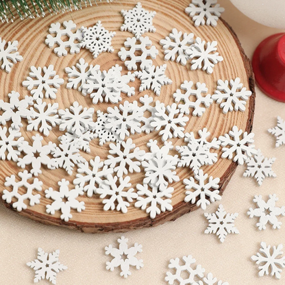 Jardioui Mini Flocons de Neige Blancs Délicats