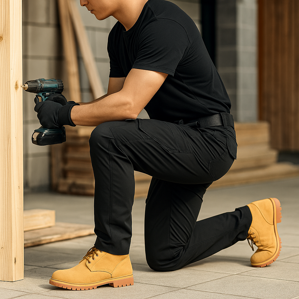 Jardioui Pantalon de Travail Homme Multipoche