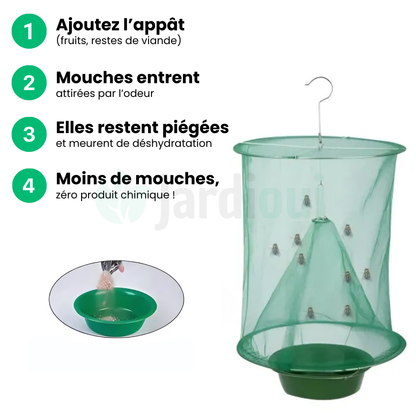 Jardioui Piège à mouches Suspendu d'Extérieur Ultra Efficace
