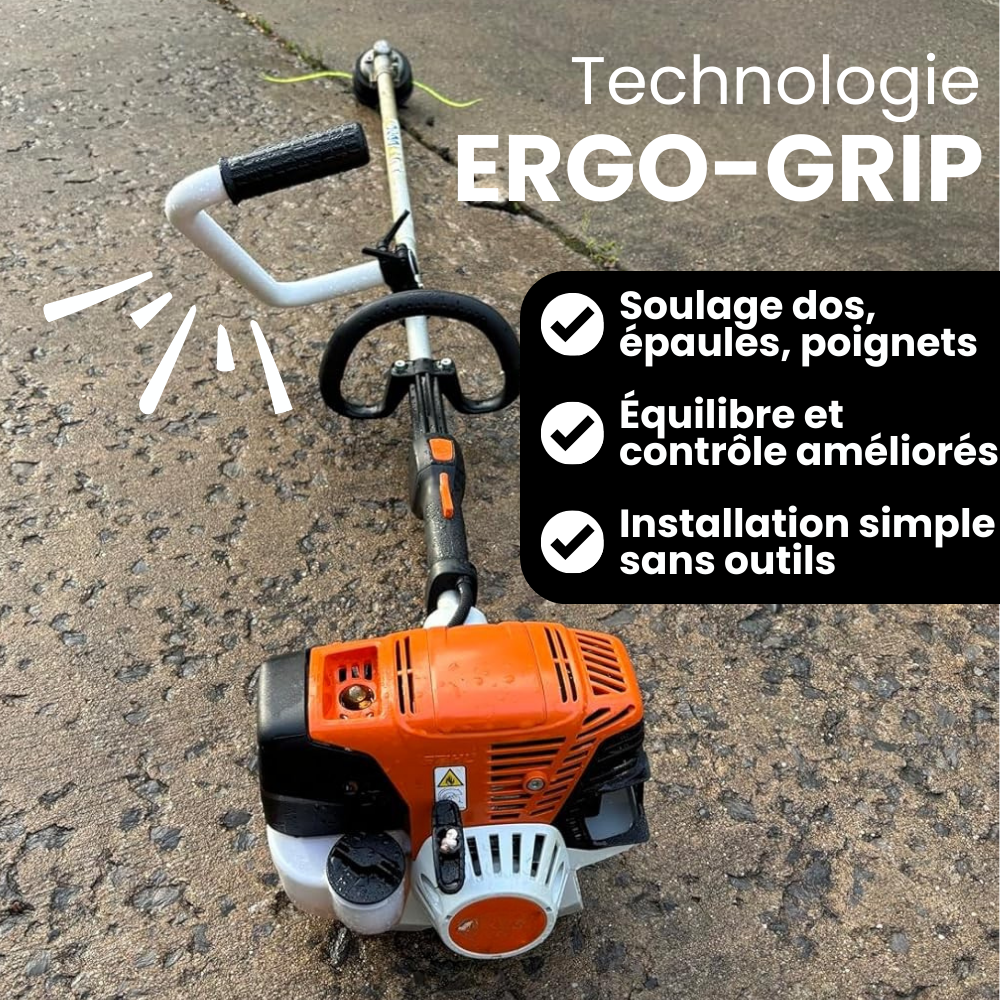 Jardioui Poignée Réglable Universelle pour Débroussailleuse (+1 Sangle Offerte)