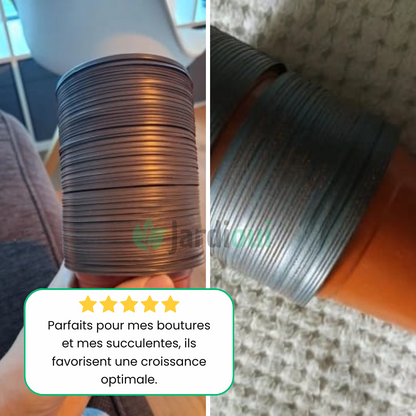 Jardioui Pot de Fleur Plastique Réutilisable