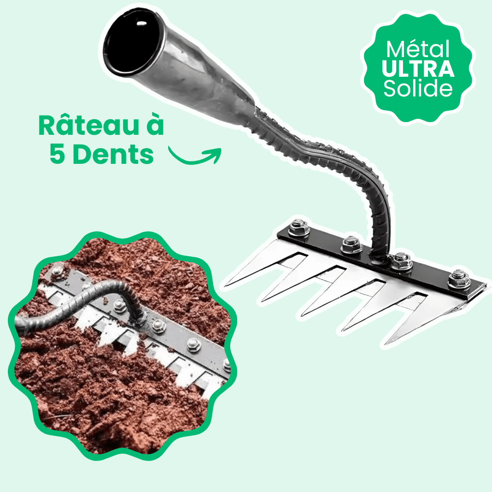 Jardioui Râteau Désherbant Ultra-Efficace Renforcé