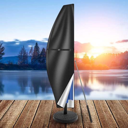 Jardioui S (205cm) / Noir Housse Parasol Déporté Premium