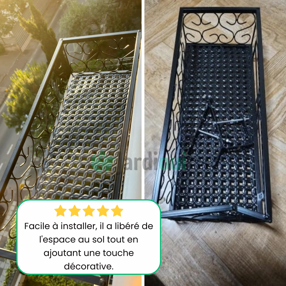 Jardioui Support Jardinière Métallique Élégant