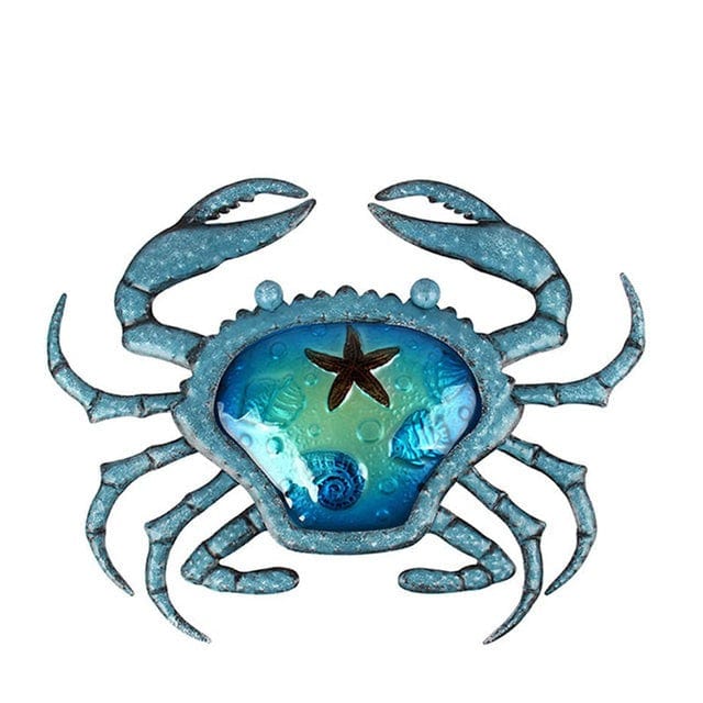 frJardioui Décoration Murale "Crabe & Coquillage"